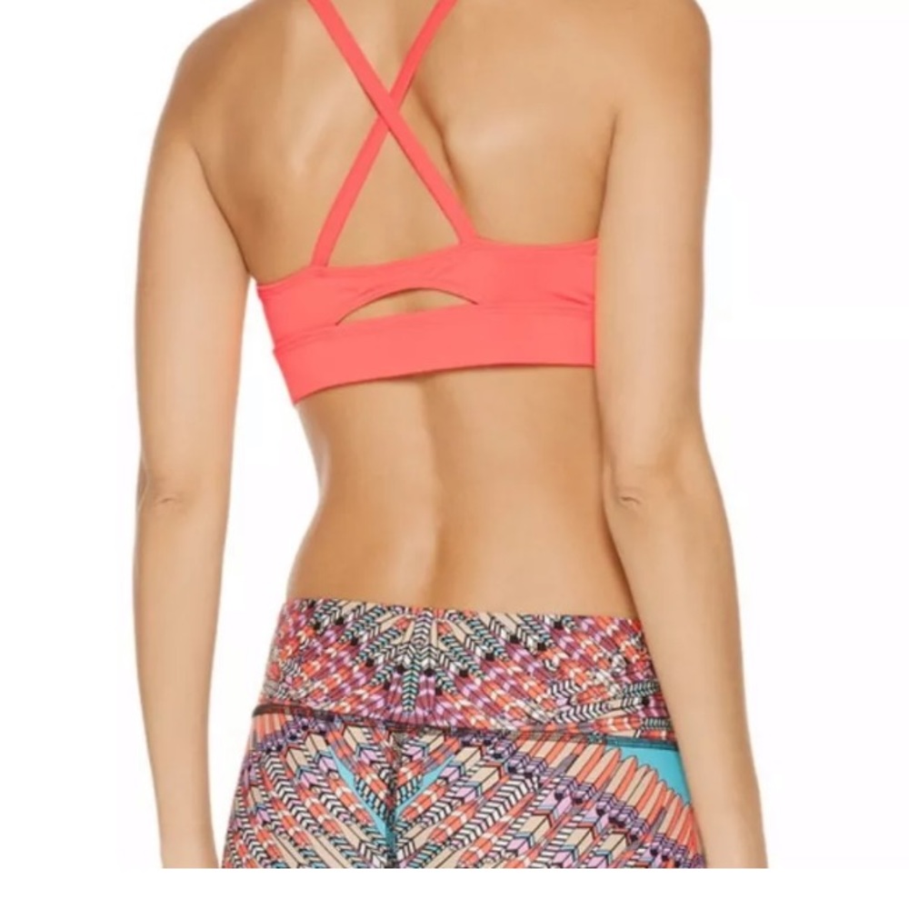 Mara Hoffman Coral Sports bra